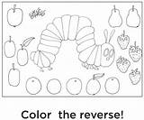 Coloring Caterpillar Hungry Very Pages Butterfly Template Clipart Library sketch template