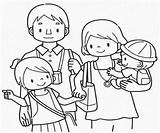 Keluarga Mewarnai Anggota Anak Keluargaku Hitam Ayah Contoh Belajar Kibrispdr Islami Animasi Bersama Warnai sketch template
