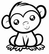 Monkey sketch template