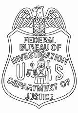 Coloring Fbi Badge Pages Swat Printable Police Drawing Colouring Template Categories Comments Sketch sketch template