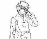 Tohno Shiki sketch template