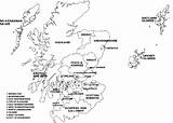 Map Scotland Outline Template Coloring sketch template