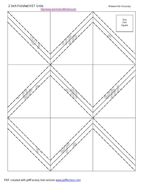 finished  square triangle units template  printable