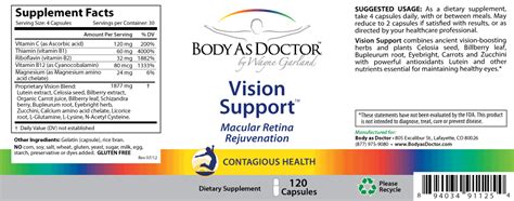 vision support eye restoration formula