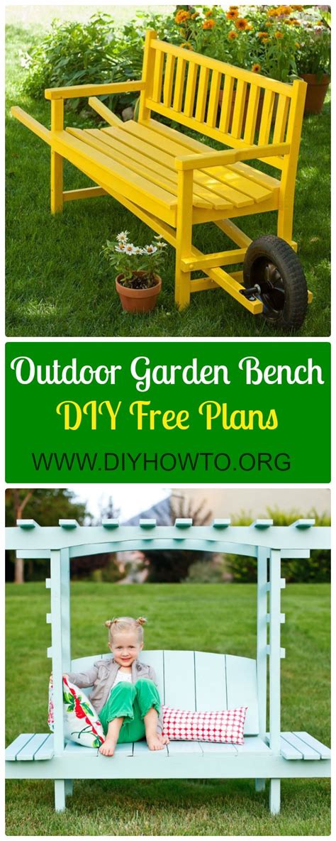 diy outdoor garden bench ideas  plans instructions