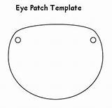 Patch Eye Pirate Template Patches Eyepatch Coloring Diy Pages Templates sketch template