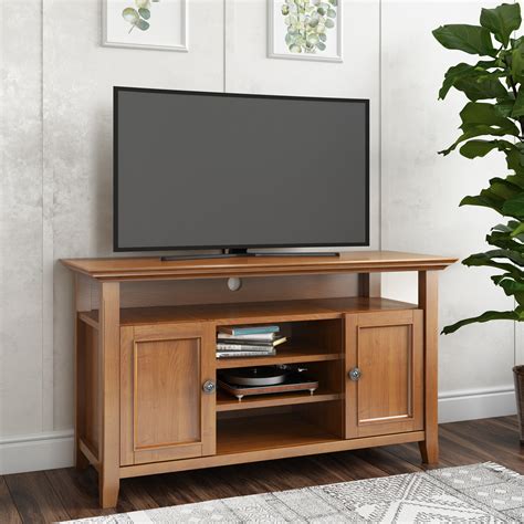 wyndenhall halifax solid wood   wide transitional tv media stand  tvs    inches