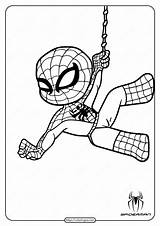 Spiderman Parker Superhero Coloringoo Super sketch template
