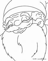 Santa Claus Face Coloring Color Happy Drawing Pages Christmas Hellokids Print sketch template