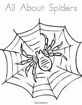 Spiders Coloring Built California Usa Spider Web Tracing sketch template