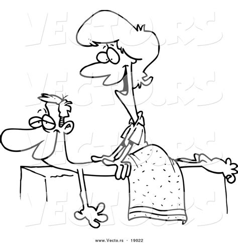 Vector Of A Cartoon Friendly Female Massage Therapist