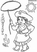 Cowgirl Coloring Pages Colorings Print sketch template