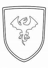 Wappen Shield Coloring Pinnwand Auswählen Zum Ritter Ausdrucken sketch template