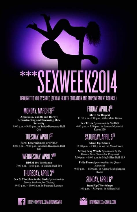 throwbackthursday brown university s sex week 2014 sex and stats