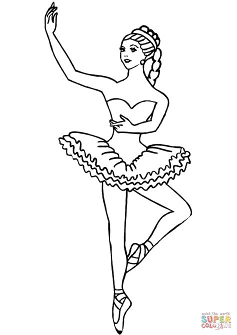 ballerina coloring page  printable coloring pages