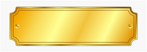 gold nameplate clipart   cliparts  images  clipground