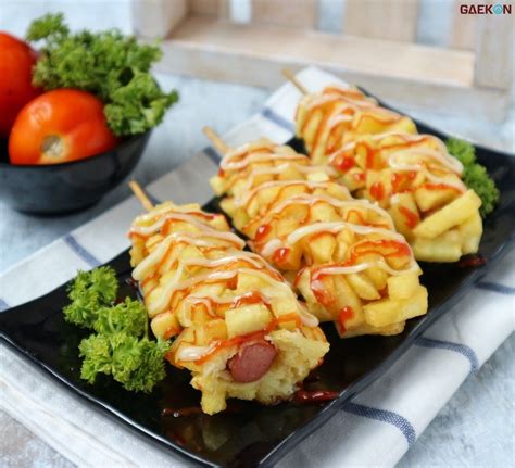 tokebi hotdog kentang khas korea selatan gaekon