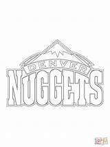 Nuggets Denver Logo Coloring Nba Pages Sport Printable Color Print Drawing Search sketch template