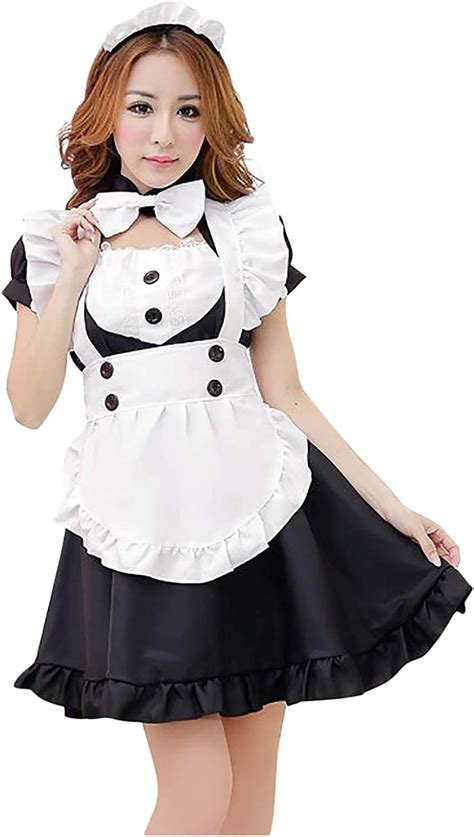 Hgps8w Womens French Maid Costumes Sexy Lingerie Set Anime