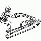 Ski Jet Coloring Pages Doo Drawing Sea Transportation Tag Sport Waverunner Tags Jetski Colouring Color Printable Seadoo Sports Getdrawings Getcolorings sketch template