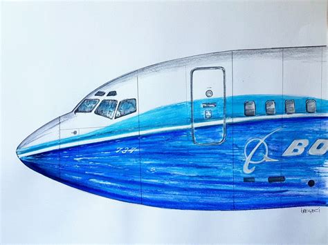 pin  kececi art  airplane  airplane drawing boeing