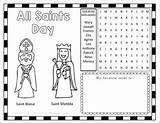 Saints Activity Sheet Printable Activities Children Reallifeathome Fun Awesome Real Life sketch template