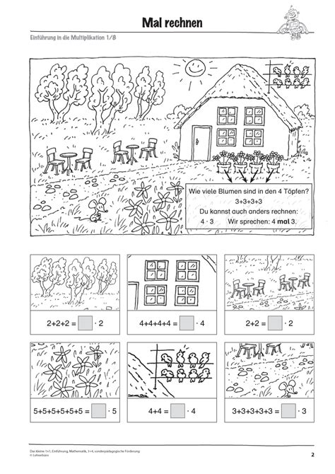 sopaed unterrichtsmaterial mathematik einmaleins