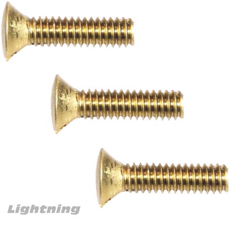 Solid Brass Commercial Slotted Oval Head Machine Screws 6 32 X 1 Qty