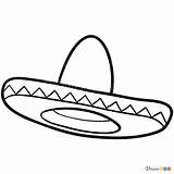 Sombrero Mexican Drawdoo Lesson07 sketch template