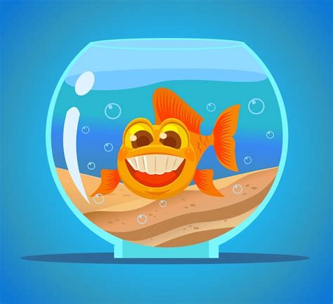 premium vector aquarium fish character