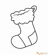 Coloring Stocking Christmas Pages Stockings Socks Drawing Simple Color Sheet Clipart Kids Clip Contain Sweet Print Date Drawings Clipartmag Rocks sketch template