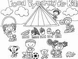 Coloring Food Pyramid Pages Body Kids Healthy Parts Plate Sheets Senses Printable Drawing Clipart Foods Preschool Five Preschoolers Color Groups sketch template
