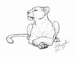 Lioness Drawing Lion Sketch Tattoo Draw Animal Tattoos Drawings Sketches Attentive Female Deviantart Head Getdrawings Pencil Crown Cubs Visit Reference sketch template