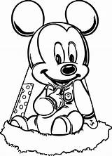 Mickey Coloring Baby Camp Wecoloringpage sketch template