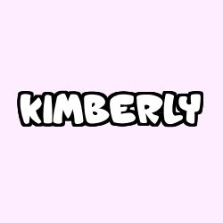 coloriage prenom kimberly sans depasser