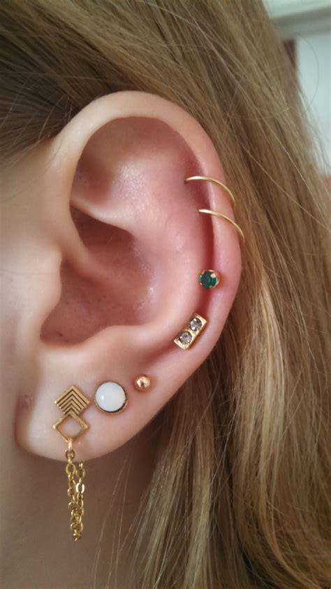 multiple piercings piercing pinterest Ørepiercinger piercinger