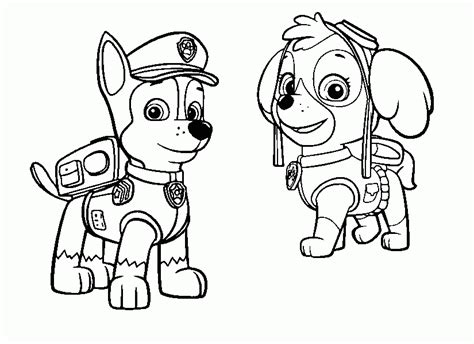 paw patrol chase coloring pages   paw patrol chase