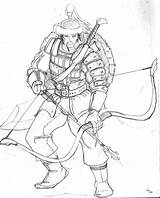 Mongolian Deviantart Warrior Artist sketch template