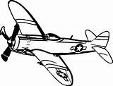 Coloring Thunder Bolt Wecoloringpage Airplane sketch template