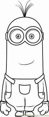 Kevin Minions Coloring Minion Coloringpages101 sketch template
