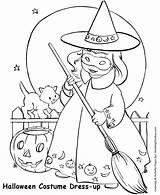 Halloween Coloring Pages Costume Witch Honkingdonkey Printable Kids Sheet Sheets Witches Broom Moon Fun Print Para Holiday Preschool Colouring sketch template