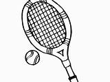 Tennis Coloring Racket Getcolorings Pages sketch template