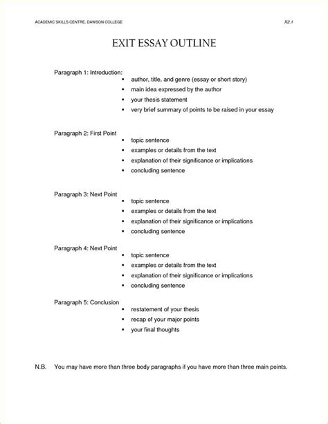 image result   format outline research paper  essay