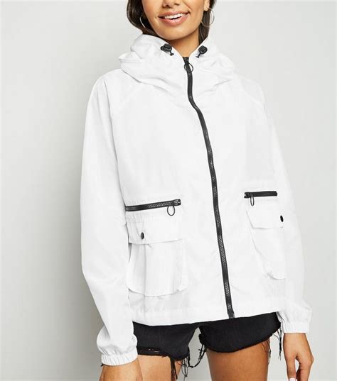 white windbreaker jacket jackets