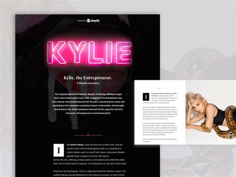 landing page for kylie the entrepreneur by skye zhang dribbble dribbble