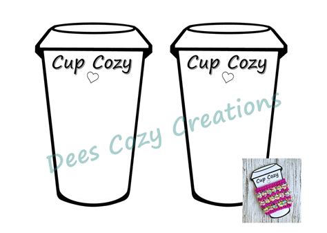 cup cozy printable template