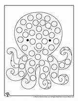 Octopus Ocean Dauber Printables Preschool sketch template