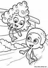 Coloring Bubble Guppies Colorear Pages Birthday Party sketch template
