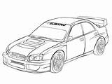 Colorier Wrx Impreza Rallye Automobile Sebastien Loeb Coloriages Sti Acceptable Colorironline sketch template
