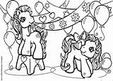 Pony Little Coloring Pages Birthday Getcolorings Getdrawings Printable Color sketch template